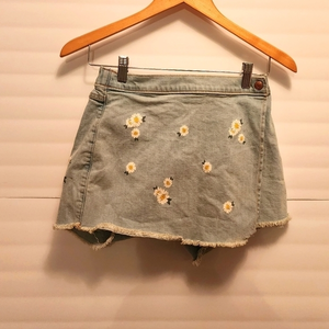 Abercrombie kids jean floral‎ skirt 13/14